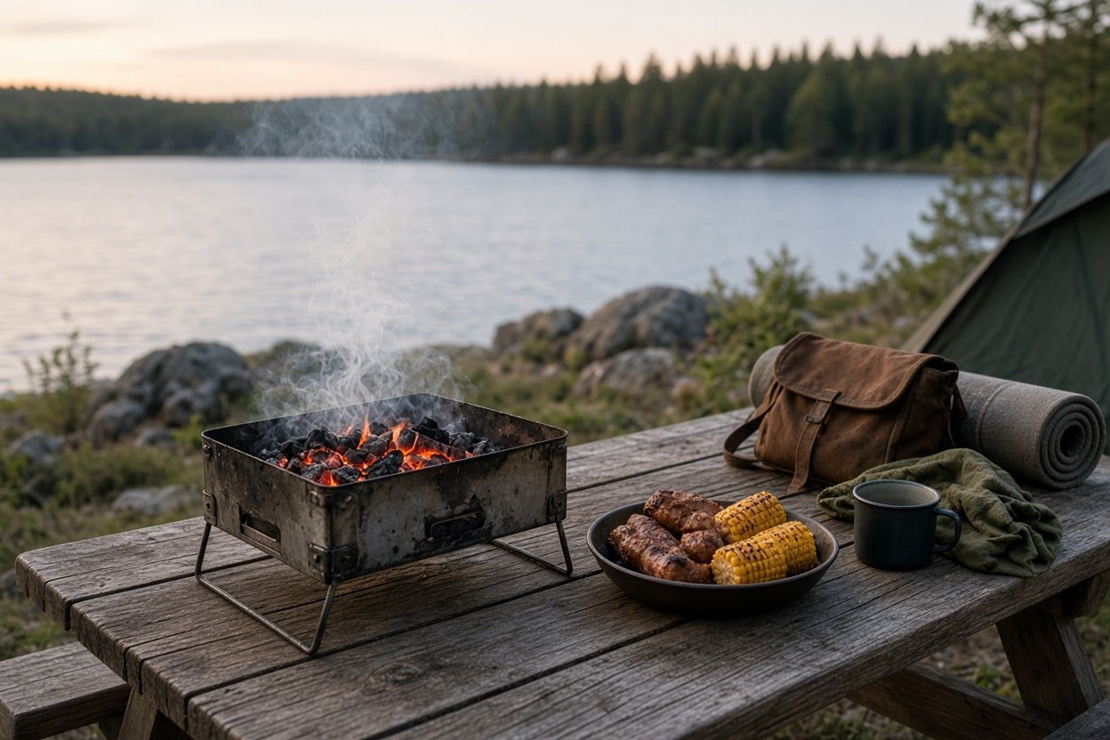 Portable grill: bärbara grillar för utflykter